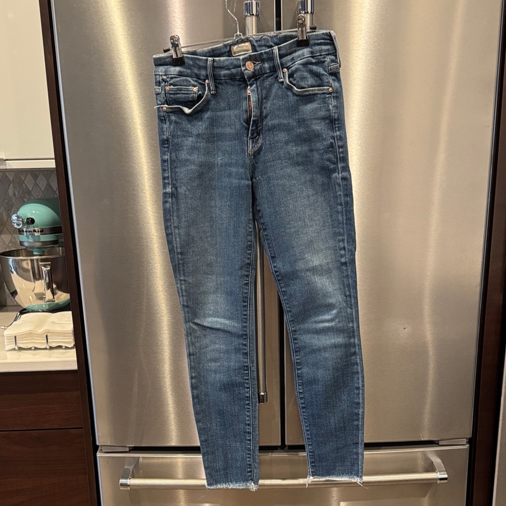 MOTHER Blue Skinny Jeans